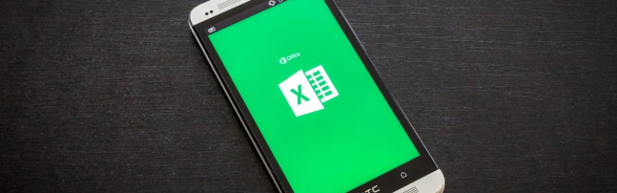 a phone on Microsoft Excel