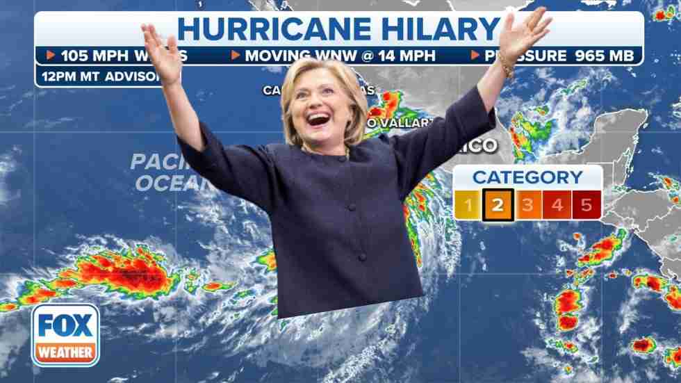 Hilary Clinton Hurricane meme